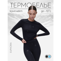 Комплект термобелья Euphoria Active Black, размер S-M, черный