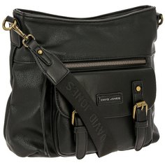 Сумка DAVID JONES, фактура рельефная, черный Без бренда