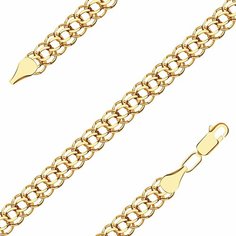 Браслет Diamant online, красное золото, 585 проба, длина 17 см.