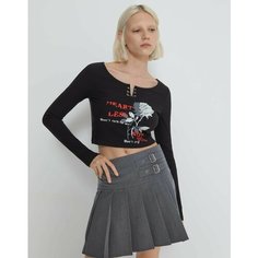 Лонгслив Gloria Jeans Ready! Steady! Go!, размер S (40-42), , черный