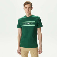 Футболка LACOSTE, размер 50, зеленый