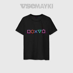 Футболка VseMayki.Ru, размер 68/70, черный