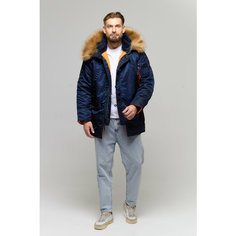 Парка ALPHA INDUSTRIES, размер 54/2XL/, blue