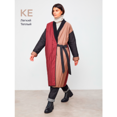 Парка Katya Erokhina Kimono, размер OneSize, красный