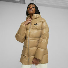 Пуховик PUMA Style Hooded Down Jacket, размер M, бежевый