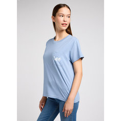 Футболка Lee Women Lee Pocket Tee, размер M, синий