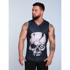 Майка спортивная Barracuda, размер XXL, черный/серый/белый