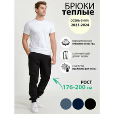 Брюки джоггеры R&K FASHION, размер 46/187-200, черный