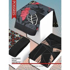 Трусы PossRis, размер 44-46, черный, красный