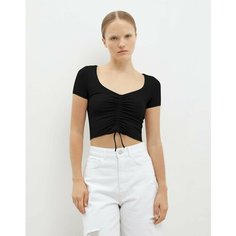 Кроп-топ Gloria Jeans, размер XS (38-40), черный