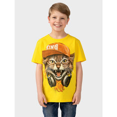 Футболка MixFix, размер 134-140, желтый