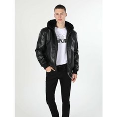 Кожаная куртка COLINS, размер M, черный