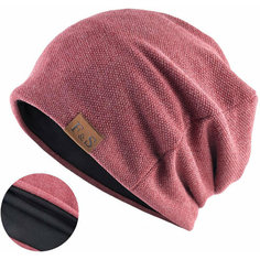 Шапка бини Skully Clothing Company Loose Knitted Hat для мужчин, размер M-L, burgundy