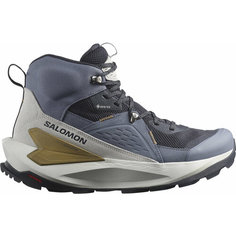 Ботинки Salomon Elixir Mid Gtx, размер 8 UK, серый/синий