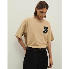 Футболка Gloria Jeans GJ BLACK, размер XS (40-42), бежевый