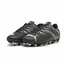 Бутсы PUMA ATTACANTO FG/AG, размер 45, puma black-silver mist