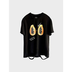Футболка Buer Apparel, размер M-L, черный/оранжевый
