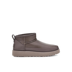 Угги UGG Classic Ultra Mini Leather, размер 39, серый