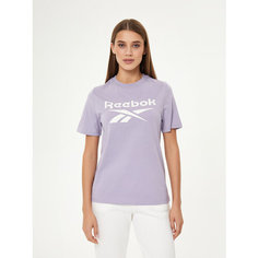Футболка спортивная Reebok identity big logo, размер S, фиолетовый