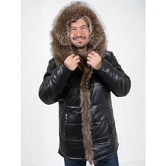 Аляска Мужская зимняя куртка, размер 52, черные Нет бренда
