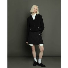 Юбка Gloria Jeans, размер 10-12л/146-152, черный/белый