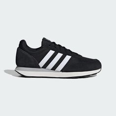 Кроссовки adidas Run 60s, размер 7 UK, Core Black / Cloud White / Core White