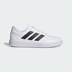 Кроссовки adidas Courtblock, размер 8 UK, cloud white/core black/cloud white