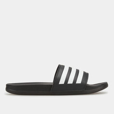 Шлепанцы adidas ADILETTE COMFORT SLIDES, размер 10 UK, Core Black / Cloud White / Core Black
