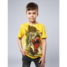 Футболка MixFix, размер 104-110, желтый