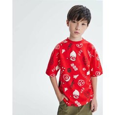 Футболка Gloria Jeans GJ COOL, размер 10-12л/146-152, красный/разноцветный