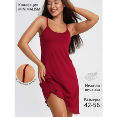 Сорочка Nik Nika, размер 48, бордовый