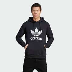 Худи спортивное adidas Originals Adicolor Classics Trefoil, размер L, , black