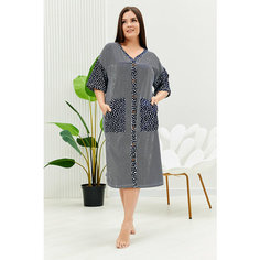 Халат Натали, размер 48, синий Natali