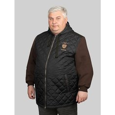 Куртка HANSTER, размер 60/62, черный/коричневый