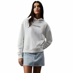Худи CALVIN KLEIN HERO LOGO HOODIE, размер TS, , белый
