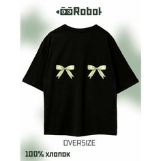 Футболка Бантики, размер XL, черный My Favorite Robot