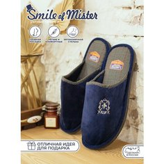 Тапочки Smile of Mister, размер 40/41, темно-синий
