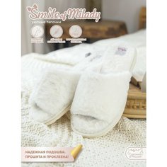 Тапочки Smile of Milady, размер 38/39, белый