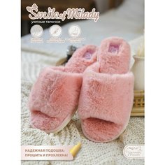 Тапочки Smile of Milady, размер 38/39, розовый