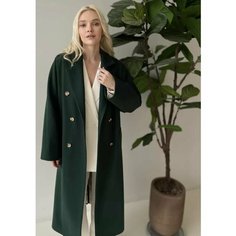 Пальто MY ATELIER DRESS, размер ONESIZE, темно-зеленый