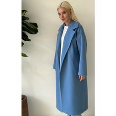 Пальто MY ATELIER DRESS, размер ONESIZE, васильковый