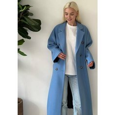 Пальто MY ATELIER DRESS, размер ONESIZE, васильковый