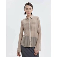 Рубашка Gloria Jeans, размер XS (38-40), бежевый