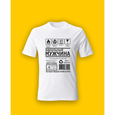 Футболка PRINTAMI, размер 48, белый