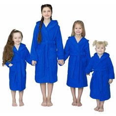 Халат BIO-TEXTILES, размер 38, васильковый