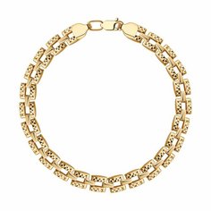 Браслет Diamant online, красное золото, 585 проба, длина 17 см.