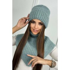 Комплект для женщин, размер 55-59, серо-зеленый Еден