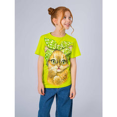 Футболка MixFix, размер 134-140, зелeный