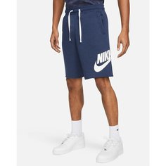 Шорты спортивные NIKE Club, размер 2XL, темно-синий