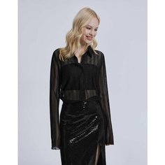 Рубашка Gloria Jeans, размер M (44-46), черный